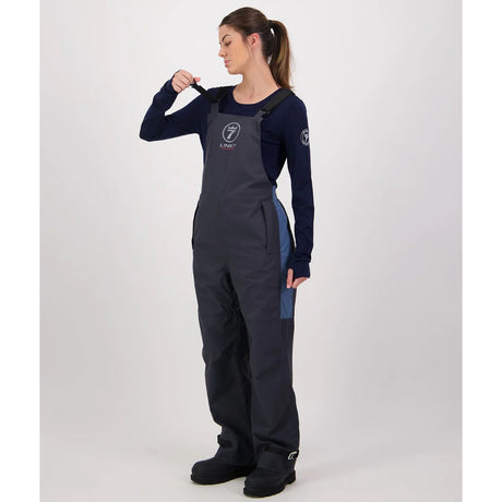 Line 7 Women's Storm Armour10 Waterproof 2 Layer Bib Overtrousers Stormy Weather / Ebony - Wild & Moor