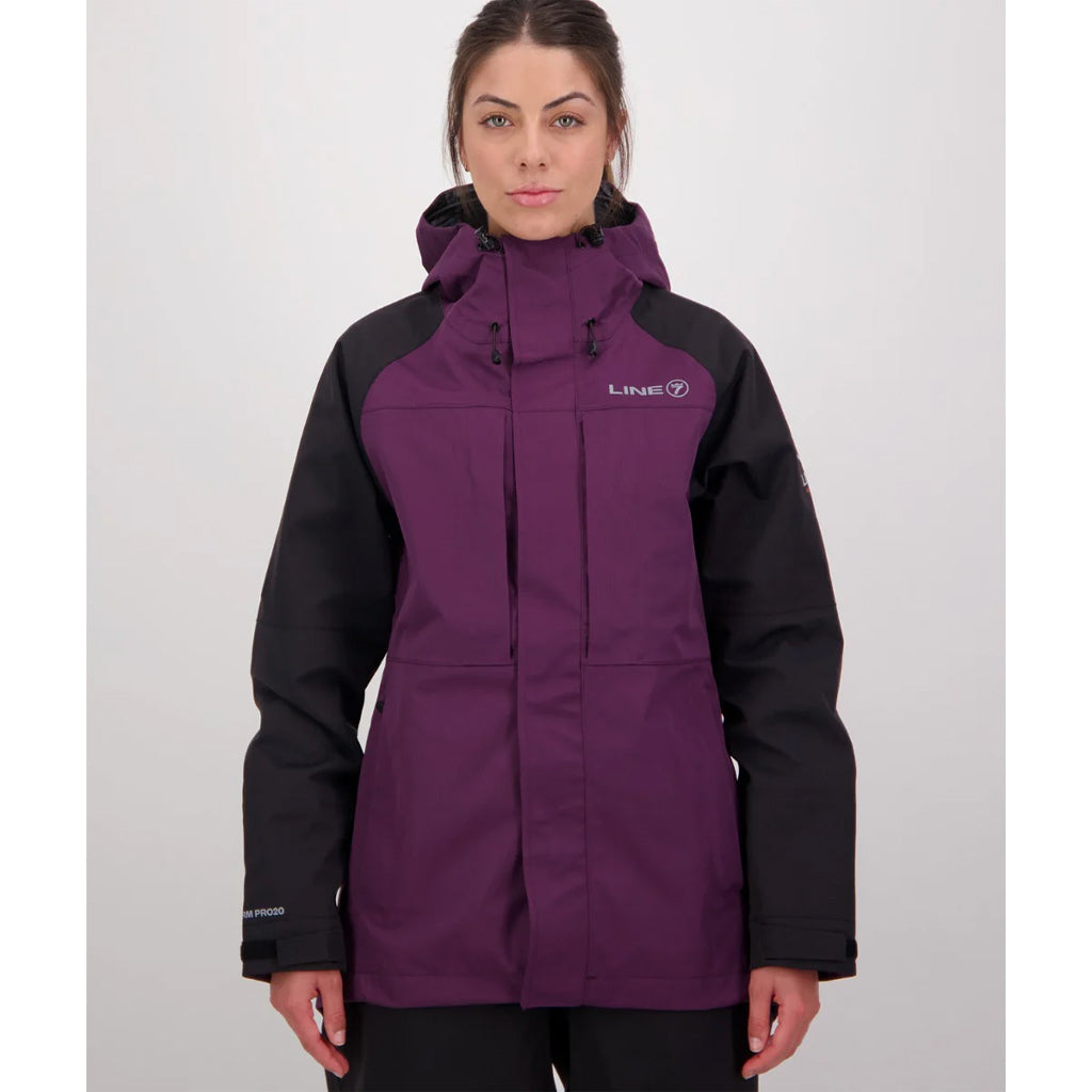 Line 7 Women's Territory Storm Pro20 Waterproof Jacket Blackberry / Black - Wild & Moor