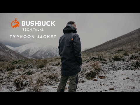 Video of Bushbuck Typhoon Unisex Waterproof Jacket Black - Wild & Moor
