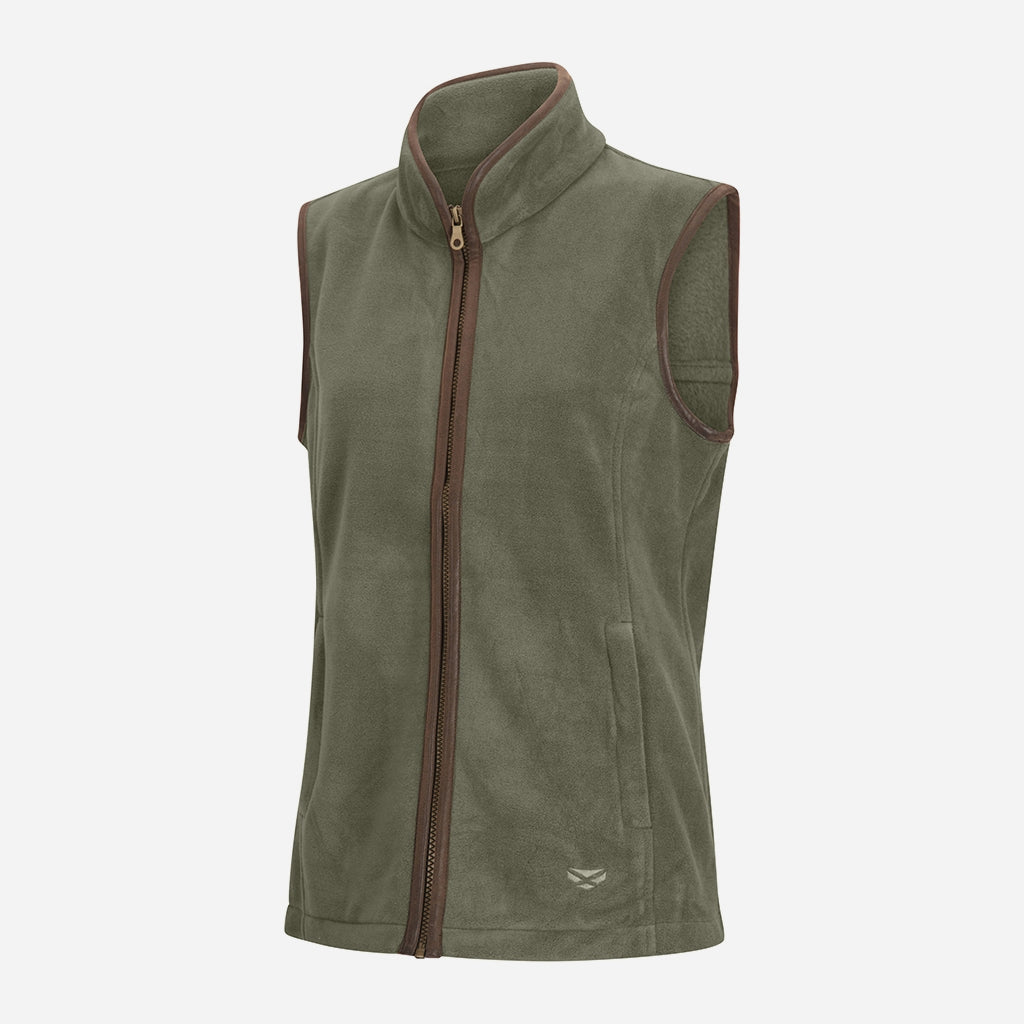 Hoggs of Fife Stenton Women's Fleece Gilet Lovat - Wild & Moor
