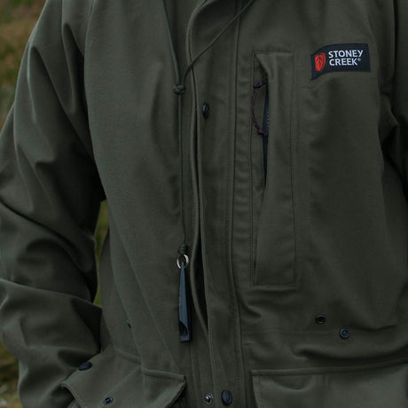 Lifestyle image of Stoney Creek Mens Suppressor Jacket - Wild & Moor