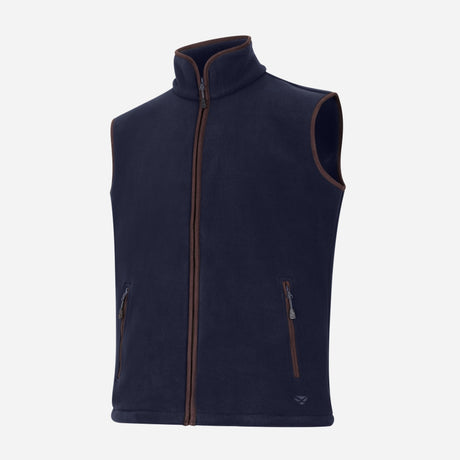 Hoggs of Fife Men's Woodhall Fleece Gilet Navy - Wild & Moor