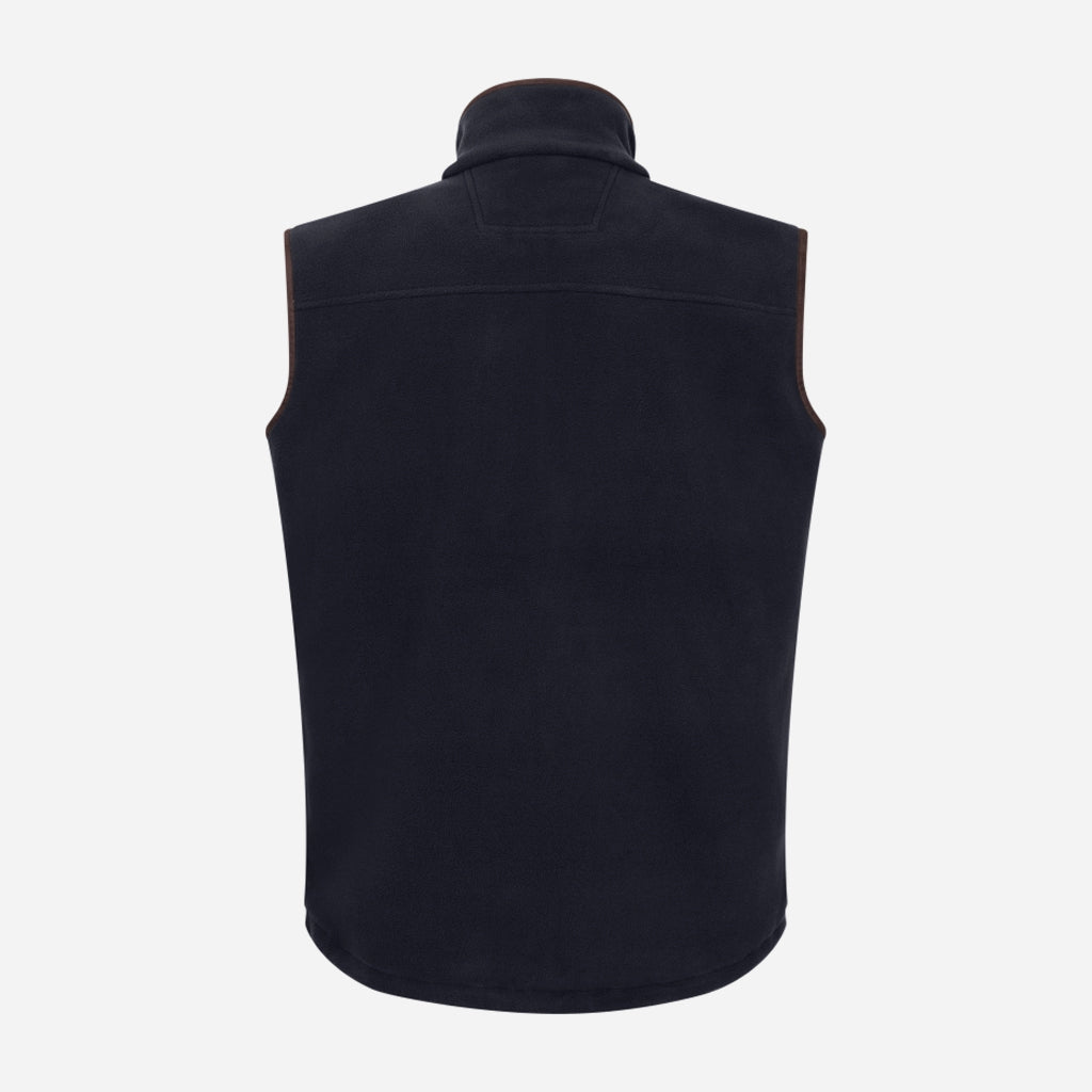 Hoggs of Fife Men's Woodhall Fleece Gilet Navy - Wild & Moor