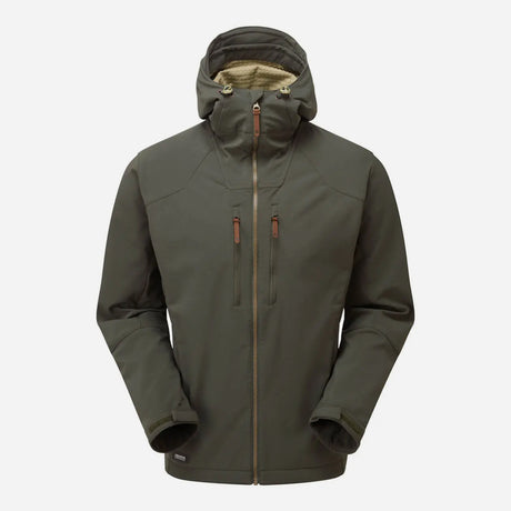 Front of Keela Hydron Softshell Jacket Moss