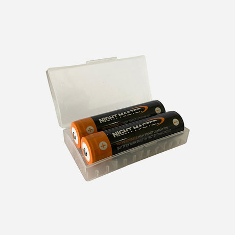 Night Master 18650 Rechargeable Li-ion Battery Pair - 2900 mAh