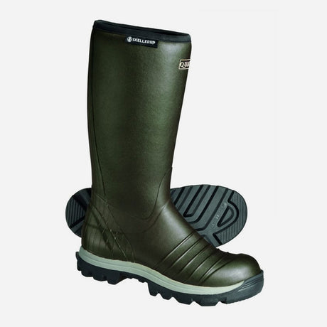 Skellerup Quatro Insulated Waterproof Boots Green / Grey