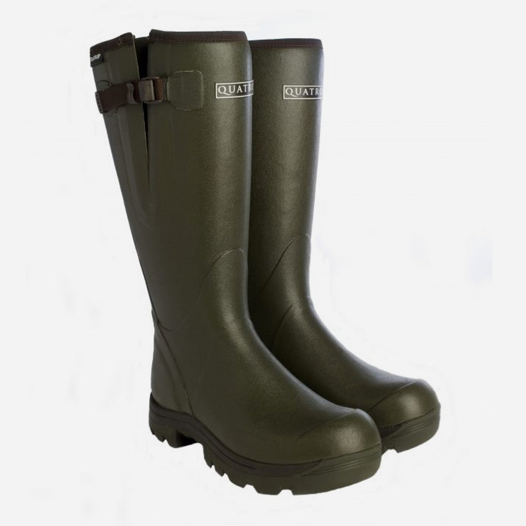 Skellerup Quatro Sport Boots Green / Brown