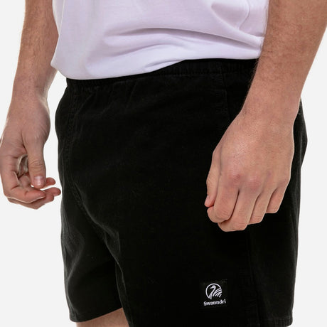 Swanndri Mens Cotton Rugby Short Black