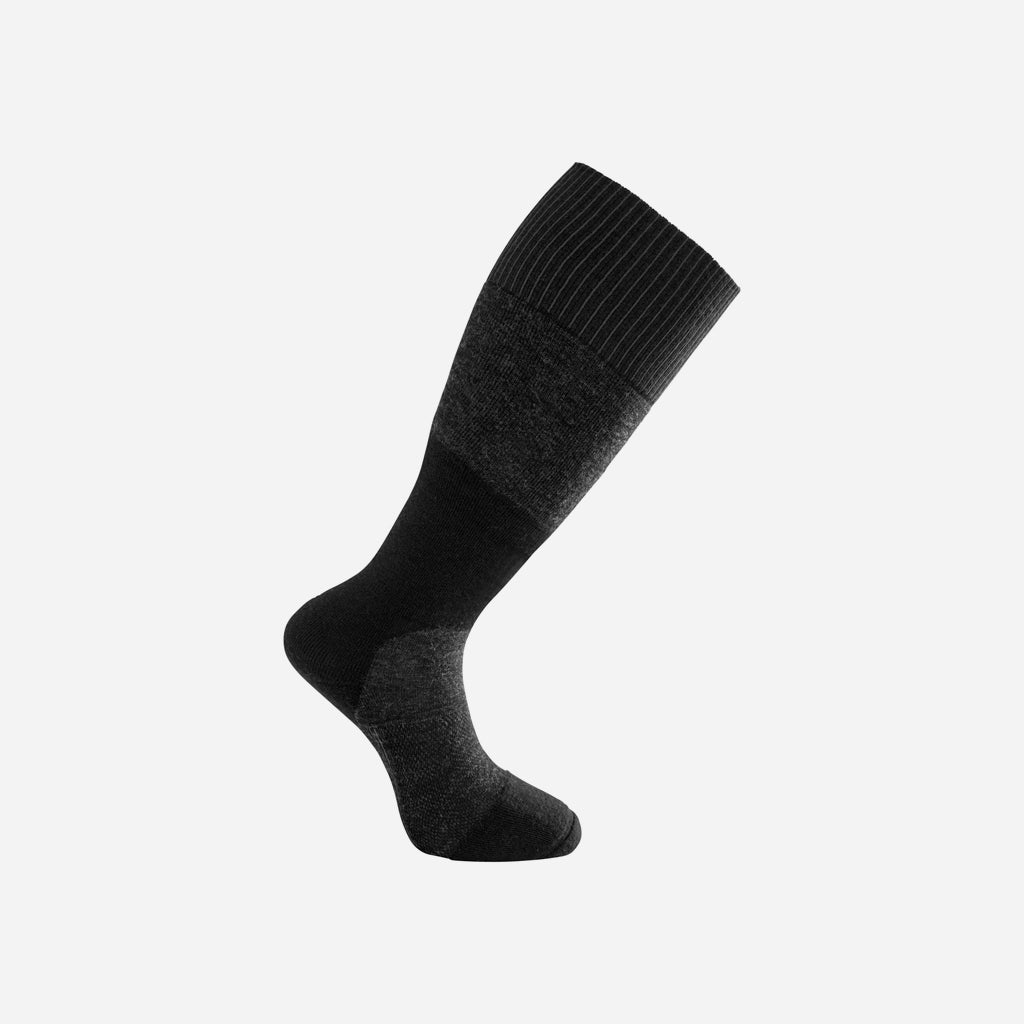 Woolpower Socks Skilled Knee-High 400 Dark Grey / Black
